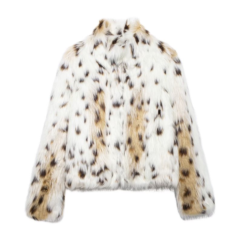 Kaslead New Arrival Women's Clothing Fashion Style Stylish Simple and Versatile Artificial Fur Effect Outwear 4360241