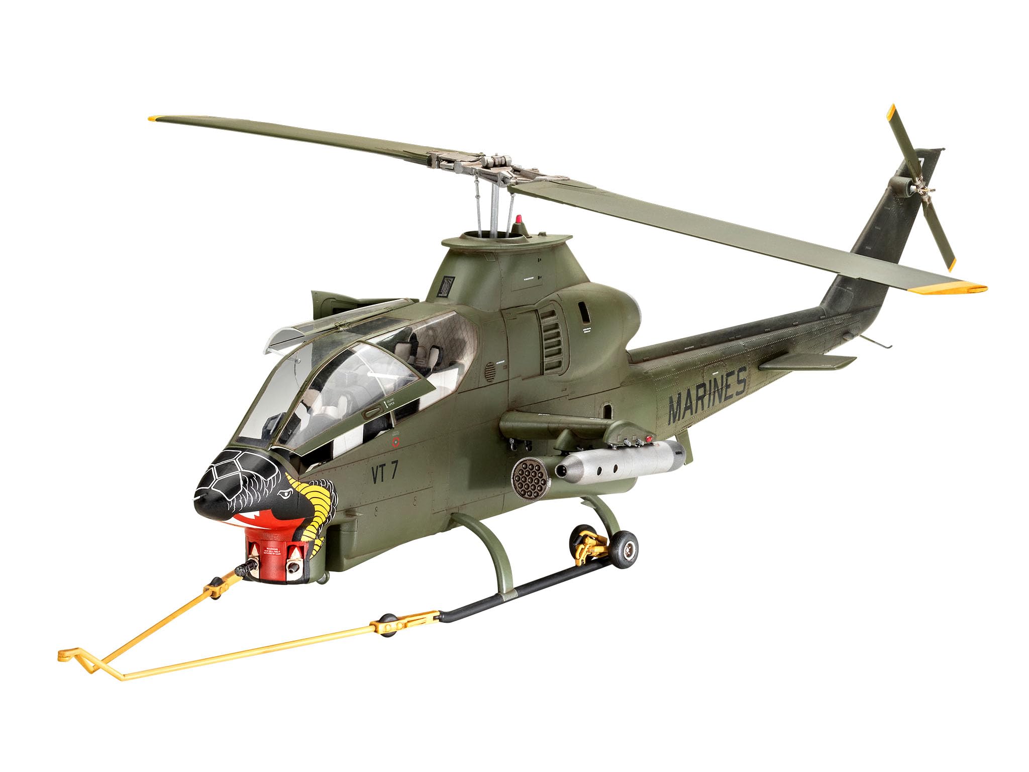 

German Revell scale US Army Bell Cobra plastic model kit 03821 1/32 AH-1G