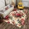 Vintage Floral Pattern Design Carpet Yoga Living Room Room Decor Children's Crawling Mat Doormat Area Rug Games Mat