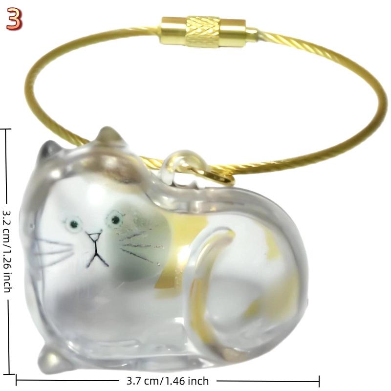 Cat Keychain Pendant Backpack Cat Hair Storage Box Hanging Cat Bag Hanging Pet Hair Grooming Souvenirs