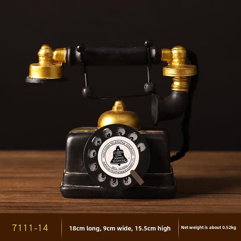 Telephone Resin Classic Art Piece For Living Room Bookshelf Tv Decor Cabinet