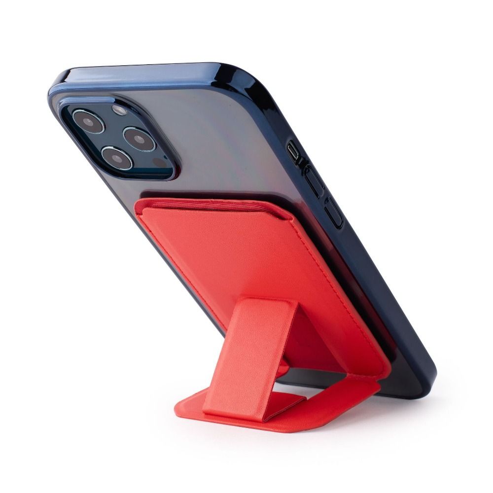 Phone Pocket Phone Card Holder PU Leathe Cell Phone Pouch Phone Wallet Stick  Support Accessories