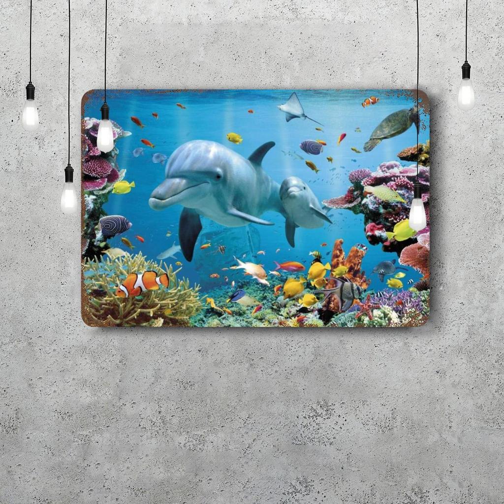 Ocean Decor Vintage Metal Signs Tin Signs Captain Poster Decor for Bar Pub Club Man Cave Wall Decoration