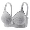 Front Closure Bra for Mature Women Fixed Cup Thin Wireless Shoulder Strap Bra Comfortable Supportive Full Coverage Everyday Underwear