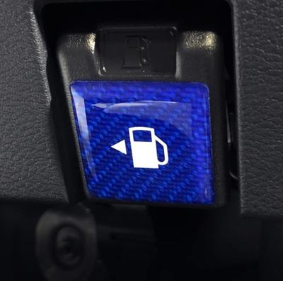 HASEPRO Magical Carbon NEO Fuel Lid Opener Emblem Blue NFOE-1BLU