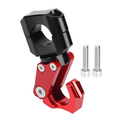 0,91 Zoll Lenker-Klaue Haken Reittasche Helm Aufbewahrung Aufhänger Passend für Honda XADV750 150(rot )