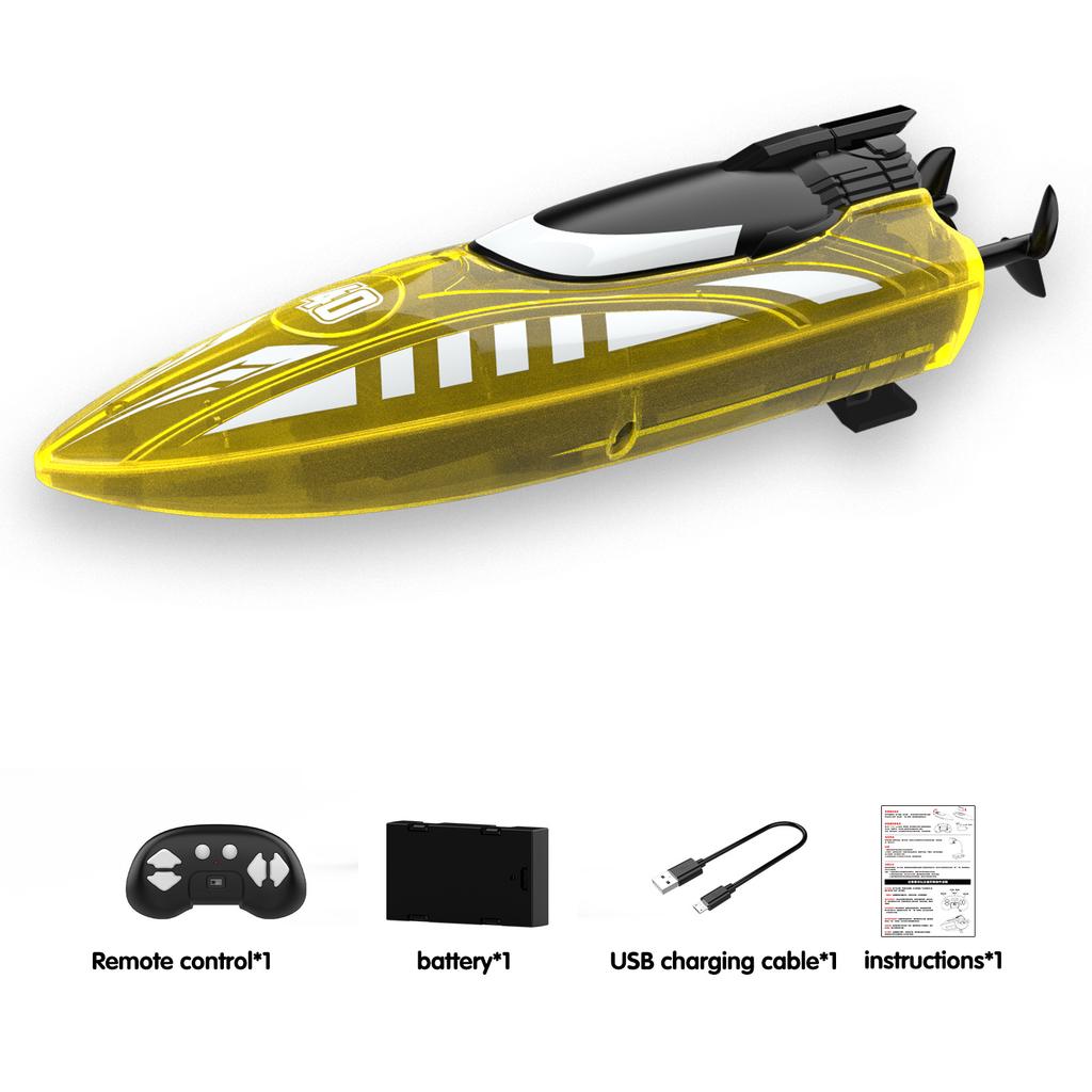 V777 2.4GHz Lighting Racing RC Boat 15KM/H With Transparent Cover & Bright LED Light Effect For Pool Toys