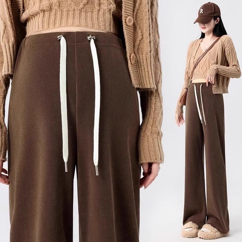 

Pregnant Women s Pants Spring and Autumn Styles, Wide-leg Pants, Small Base Without Abdomen, Early Pregnancy Casual Pants Plus Velvet and Thickened L