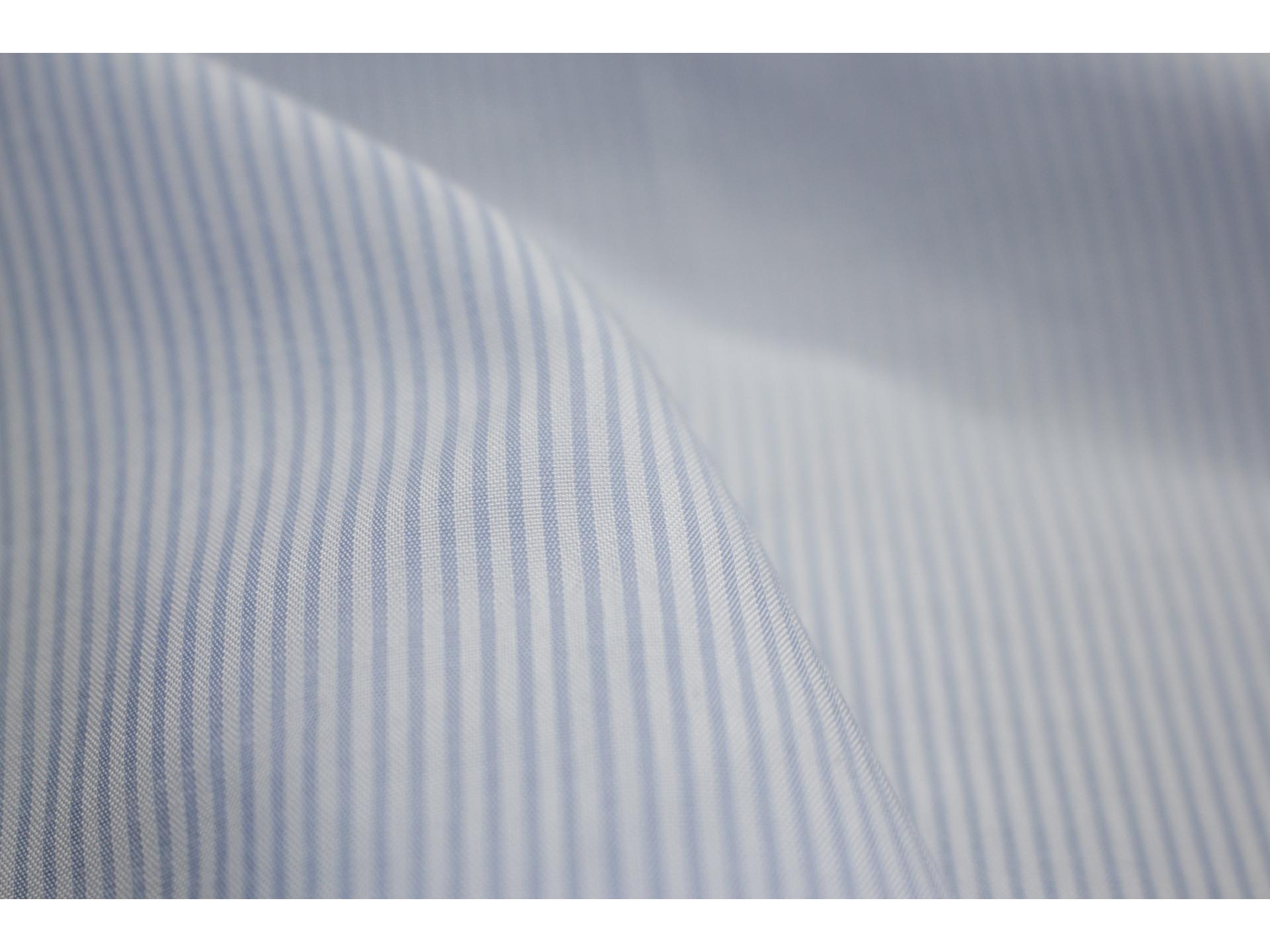 Breathable Summer Vertical Stripe Shirt Fabric: 75% Tencel, 20% Nylon, 32% Rayon, Plain Weave.
