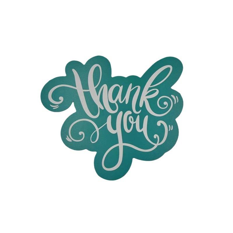 50 Sheets/pack, Unique, Thank-you Card, Small Business, Green Thank-you Card, Party Decoration, Commercial Thank-you Card, Wedding Decoration Label