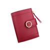PU Leather Women Wallet Large Capacity Zipper Short Purses Wear-resistant Multiple Card Slots Card Holder For Girls Women's