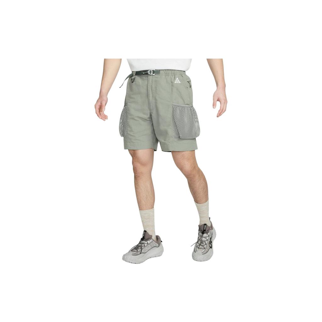 Nike ACG Cargo Pocket Sports Loose Breathable Casual Shorts Men Bottoms Gray Green DV9406-053