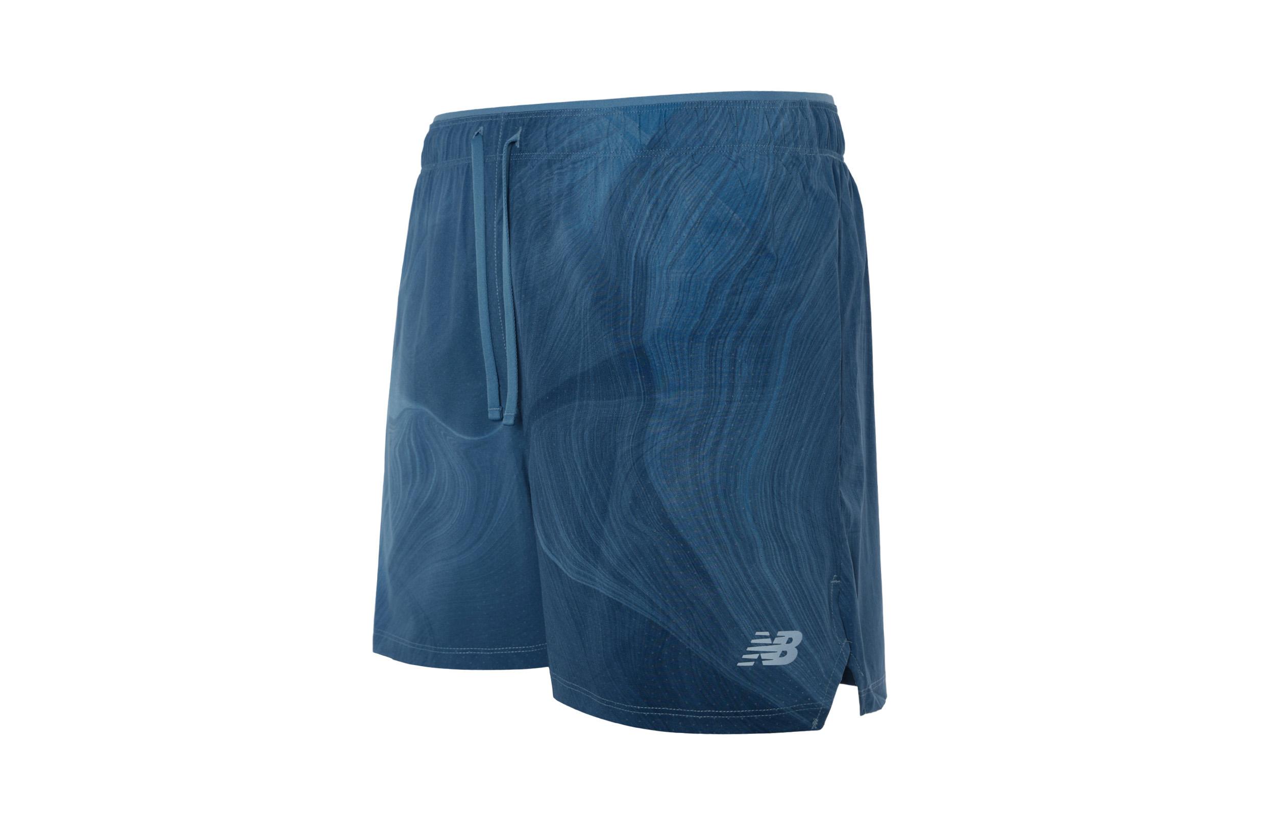 New Balance RC Printed Short 5 Повседневные шорты Мужские Агатовый синий MS43285-BEU L