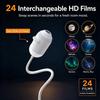 2-in-1 Galaxie Projektor Nachtlicht USB LED Sternenhimmel Lampe 360° Drehung Einstellbare Helligkeit für Schlafzimmer Decke Raum Auto Dekoration