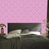 Geometric diamonds wallpaper, powder pink, subtle detail, 50x1000