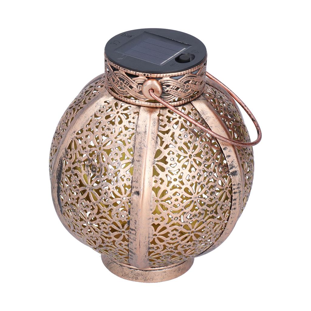 Solar Hohl Licht Wasserdichte Retro Stil Solar Landschaft Hohl Laterne für Außerhalb