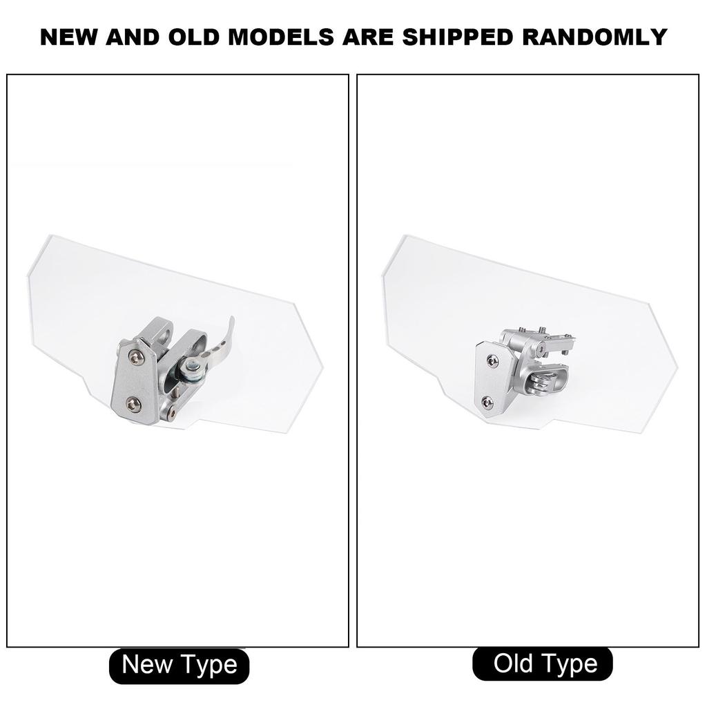 Motorcycle Universal Adjustable Windscreen Wind Deflector Windshield