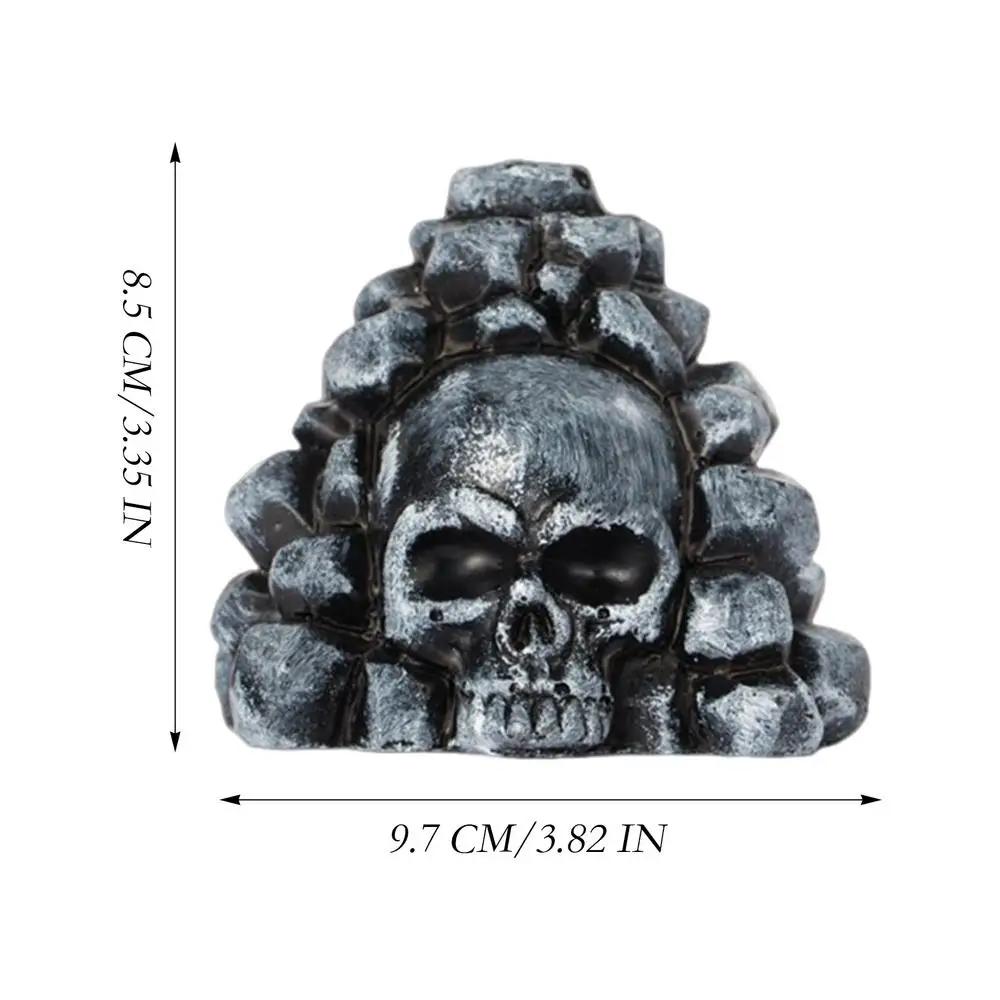 Fluier Aztec al Morții Spookys Fluier Aztec Înfricoșător al Morții Fluier de Război Fantomă Jucărie Cap de Craniu Recuzită Zgomotoasă pentru Petrecere Jucărie Rășină Halloween Cadou