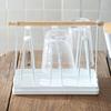 Golden 6 Water Cup Draining Holder Saving Space Tea Cup Storage Shelf Glass Cup Stand  Kitchen