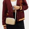 Coach Jamie 21 Classic Monogram Gold Logo Hardware Zipper Canvas And Leather Shoulder Crossbody Bag Small Women bags Light-Khaki Chok CQ874-IMDQC