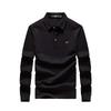 SEPTWOLVES Men's Soft Warm Casual Long Sleeve Polo Shirt
