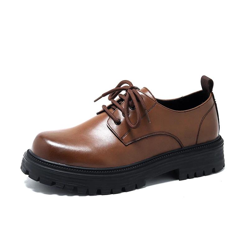 

Высококачественные классические мужские туфли-оксфорды класса люкс для деловых встреч и свадеб, удобные повседневные кожаные туфли для мужчин 44 коричневый