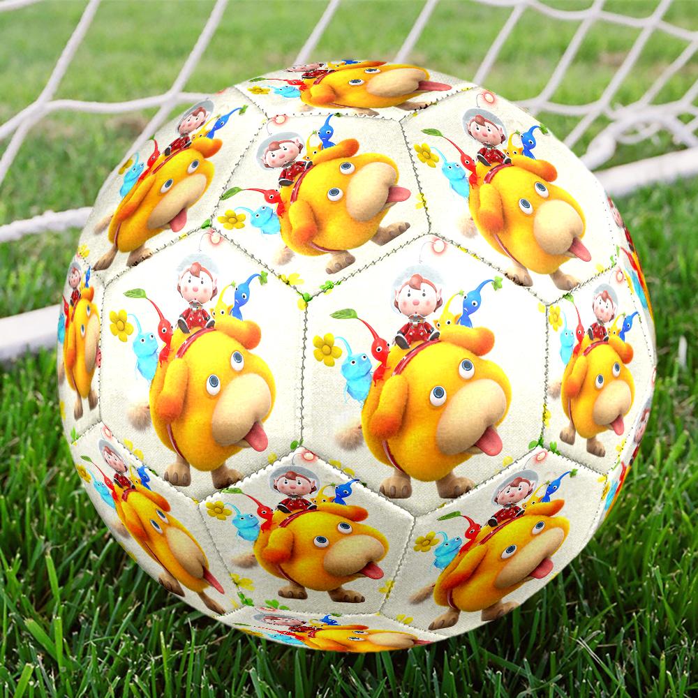 Pikmin Theme Size 5 Soccer Ball, Suitable for Both Indoor and Outdoor Matches, a Gift Suitable for Everyone.
