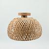 Living Room Bamboo Ceiling Lights Handcrafted Fixture Natural Woven Lampshade Ceiling Lamps for Kitchen Bedroom