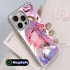 Game GI Miko Silver Plating Magsafe Mobile Phone Case for iPhone 17 16 15 14 13 12 11 Air Pro Max Plus Colorful Cover