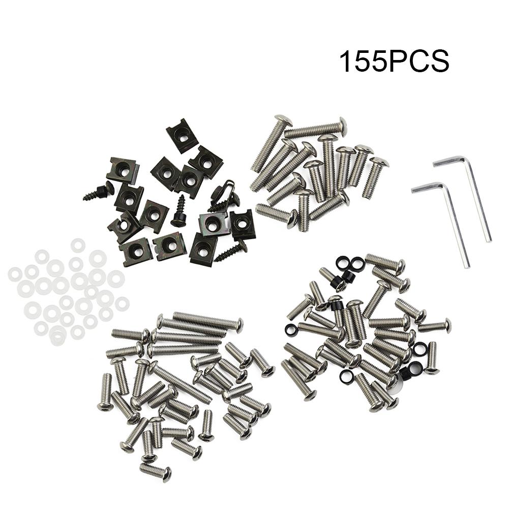 

Screws Fairing Bolt Kit Parts Stainless Steel With Bolts Washers 155pcs/Set Accessories Fittings For Kawasaki ZX6R 636 ZX6RR China Mainland
