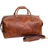 24" Leather Buffalo Case Duffel Luggage Bag, Gym Travel Tote Duffel, Overnight Weekender