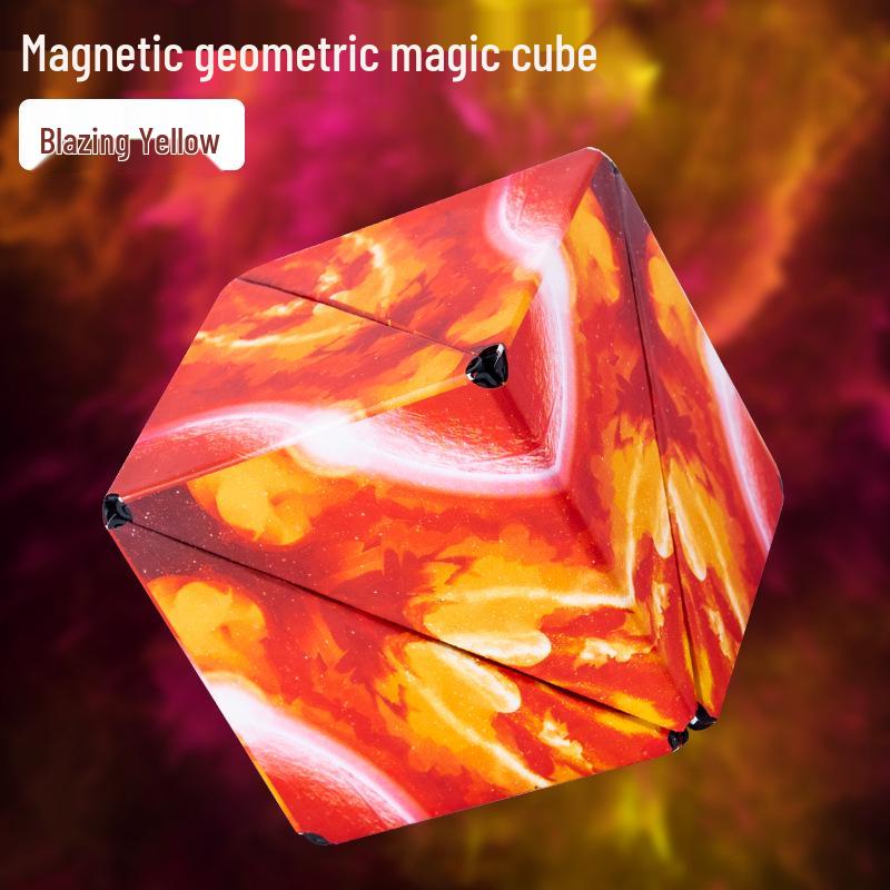 3D Magnetic Geometric Cube for Children's Cognitive Training