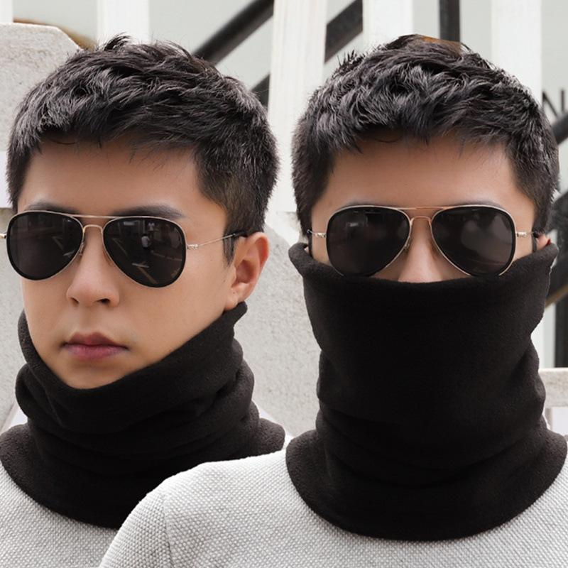 Men'S Trendy Neck Protection And Warm Headband Scarf For Women'S Autumn And Winter Cycling, Windproof And Thickened With Fleece