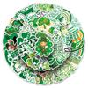 50pcs St. Patrick's Day Green Graffiti Waterproof Stickers for Journals, Phones, and Computers.