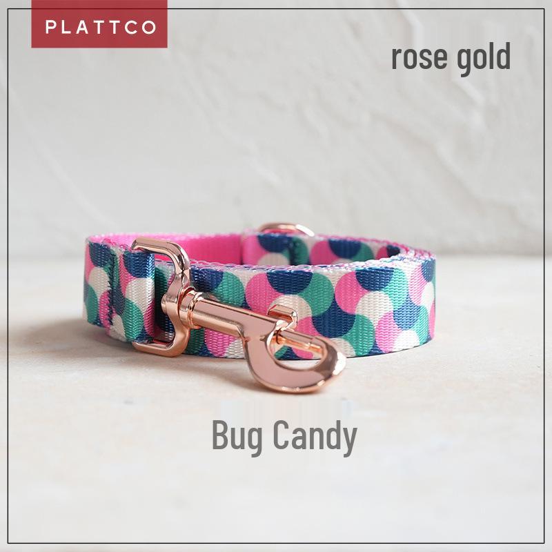 PLATTCO Durable Nylon Pet Collar with Metal Buckle - Insect Candy Design, Model PDL317 XS 1.5cm (23-30cm)