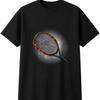 Tennis Racket Glowing Retro Mens Womens T-Shirt Vintage Unisex Novelty Gift Tee