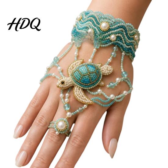 Pulsera Ajustable DIY Kit de Mano con Cuentas Tejido de Cuentas Set para Hacer Joyería Kit de Manualidades de Cadena Hecho a Mano para Adultos Regalos Amantes de las Manualidades