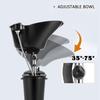Portable Adjustable Hair Washing Basin with Water Bucket for Salons