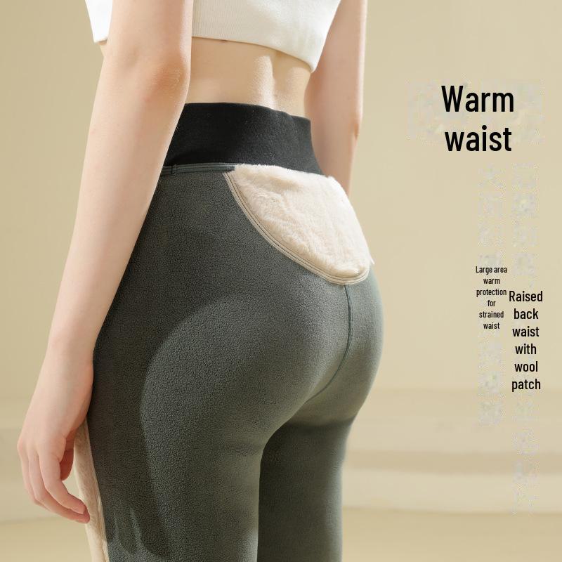 Herren Dicke Herbst Winddichte Wollhose, Doppellagig mit Samt, Extra Dick für Kaltes Nordostwetter