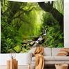 Llamazing Forest Tapestry Home Decor Landscape Tapestry Living Room Bedroom Decoration Magic Curtain Morning Forest