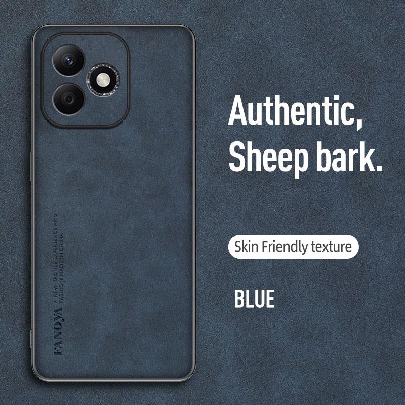 Retro Leather Skin Feel Case For Honor X8D HonorX8D Shockproof Matte Silicone Soft Case Cover