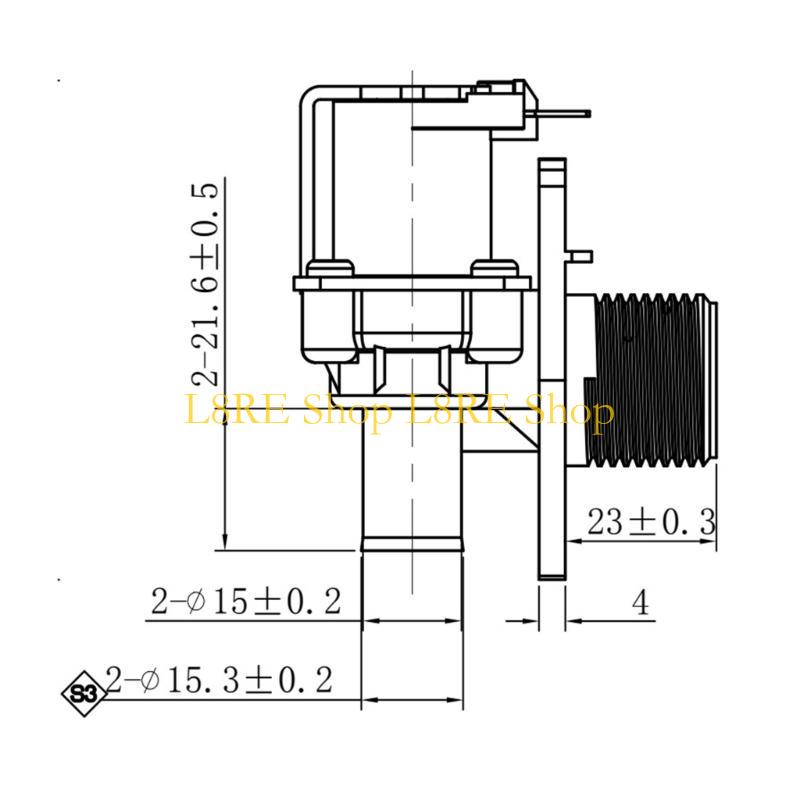 L8RE For FCS360U Washing Machine Single Double Head Electric Water Inlet Solenoid Valves Washer Replacement Parts