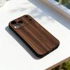 N-Natural Wood Printing Phone Case For iPhone 11,12,13,14,15,16,17,Pro,Max,Plus,E,SE4,Air,Mini Black Soft Cover