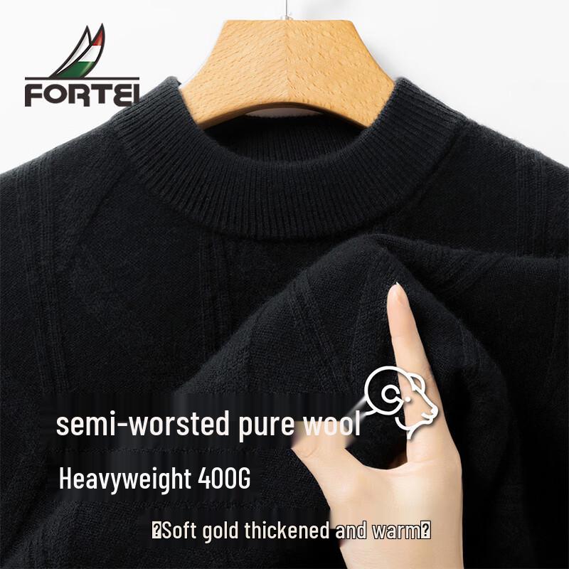 

Men s 100% Merino Wool Round Neck Sweater 52