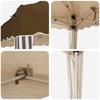 Pop Up Party Tent 288 X 288 X 245 Cm Taupe Oxford Fabric