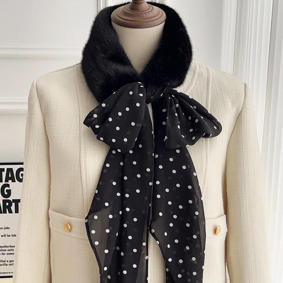 Leopard Print Plush Scarf Necklace - Versatile Retro Y2K Jewelry for Women