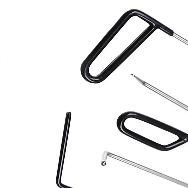6Pcs/set Car Dent Puller Rod Hooks Hammer Door Dent Ding Hail Fix Removal Repair Tools Maintenance Set Automotive Accessories