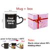 Personalisierte Zaubertassen, individuelle Farbwechseltasse, durch Hitze aktiviert, jedes Bild, Foto oder Text wird auf die Tasse gedruckt, Geschenk zum Muttertag für Papa