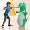 Durable Colorful 1pc Inflatable Boxing Bag Children's Vertical Non-Falling Dinosaur Toy PVC Pink/Green/Yellow for Sports and Fun