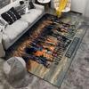 Survival Game Special Forces Printed Flannel Carpet Non-Slip Suitable for Bedroom, Living Room, Children's Room Decoration